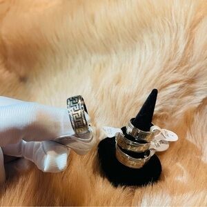 Greek Key Pattern‎ Stainless Steel Band UNISEX Sz 7,8,9,10,11 & 12 NWT …